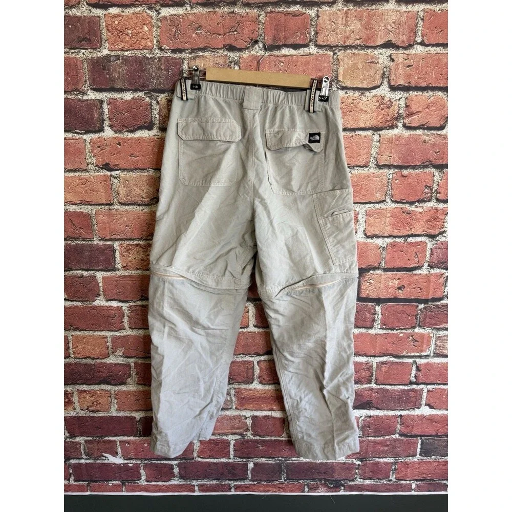 The North Face Mens Gray Convertible Outdoor Nylon Hiking Pants Size Small